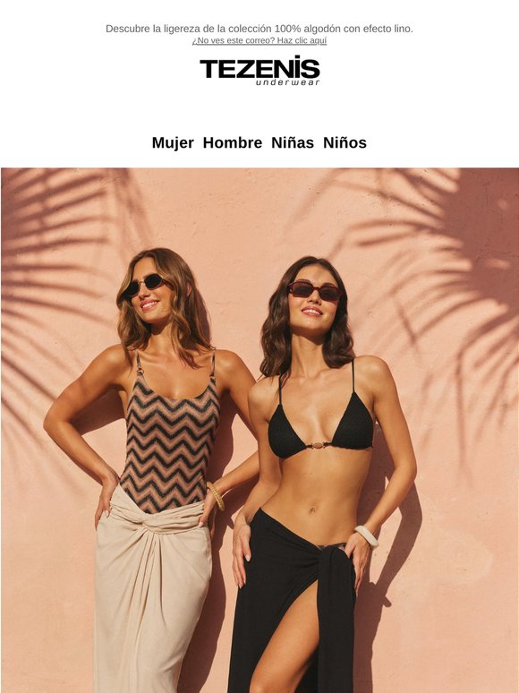 Beachwear: Conjuntos efecto lino 🌿🤍