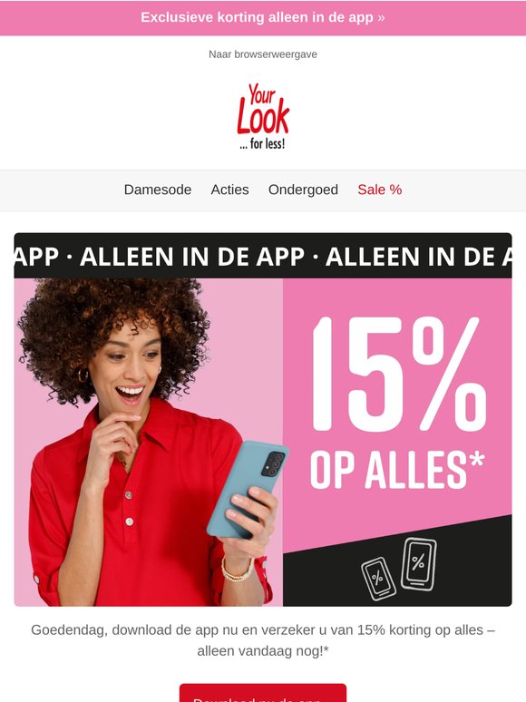 📱 Laatste kans op 15% korting op alles