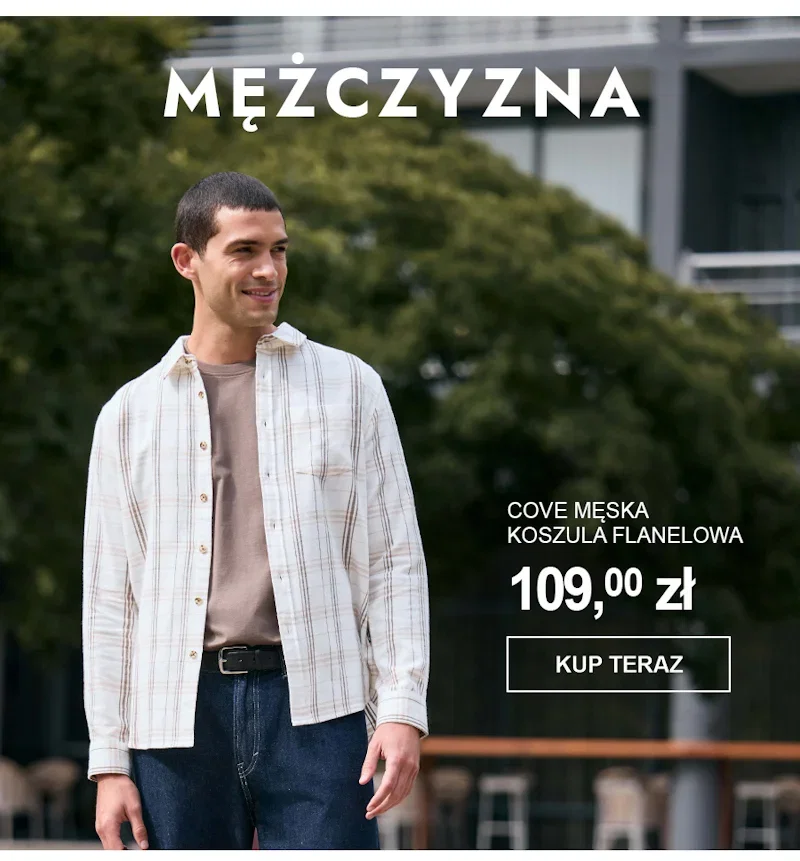 Cove męska koszula flanelowa
