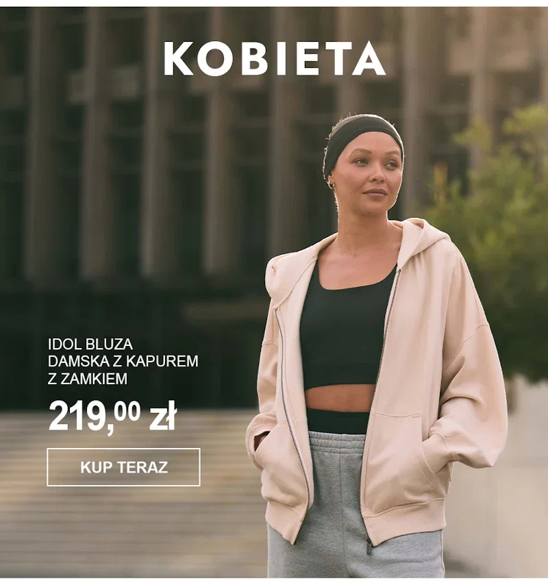 Idol bluza damska z kapurem z zamkiem