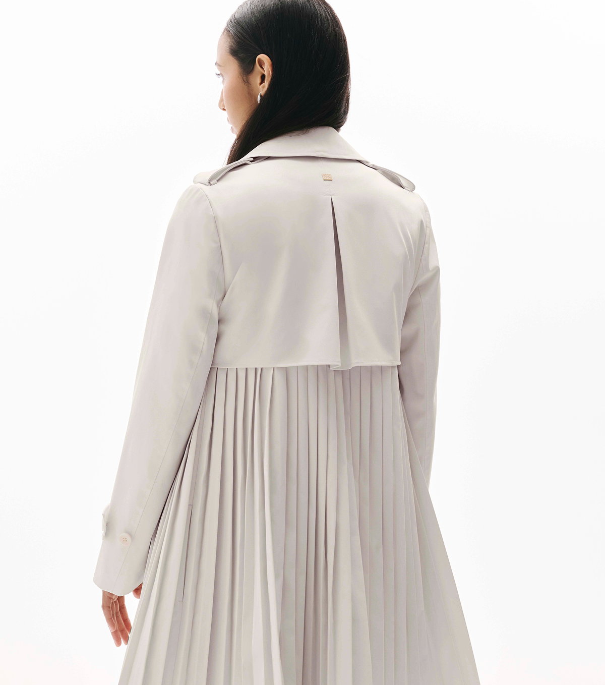 ELANOR Pleated Trench Coat