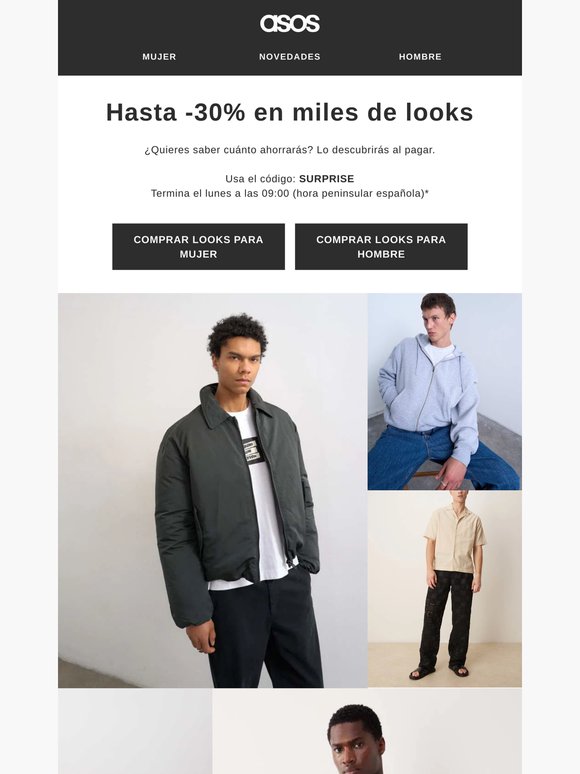 Hasta -30% en miles de looks
