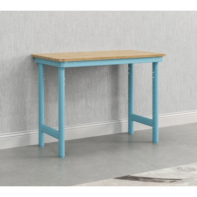 Image of Everest Everest Work Table 44-in W x 32-in H Steel Modern Blue Freestanding Utility Storage Cabinet