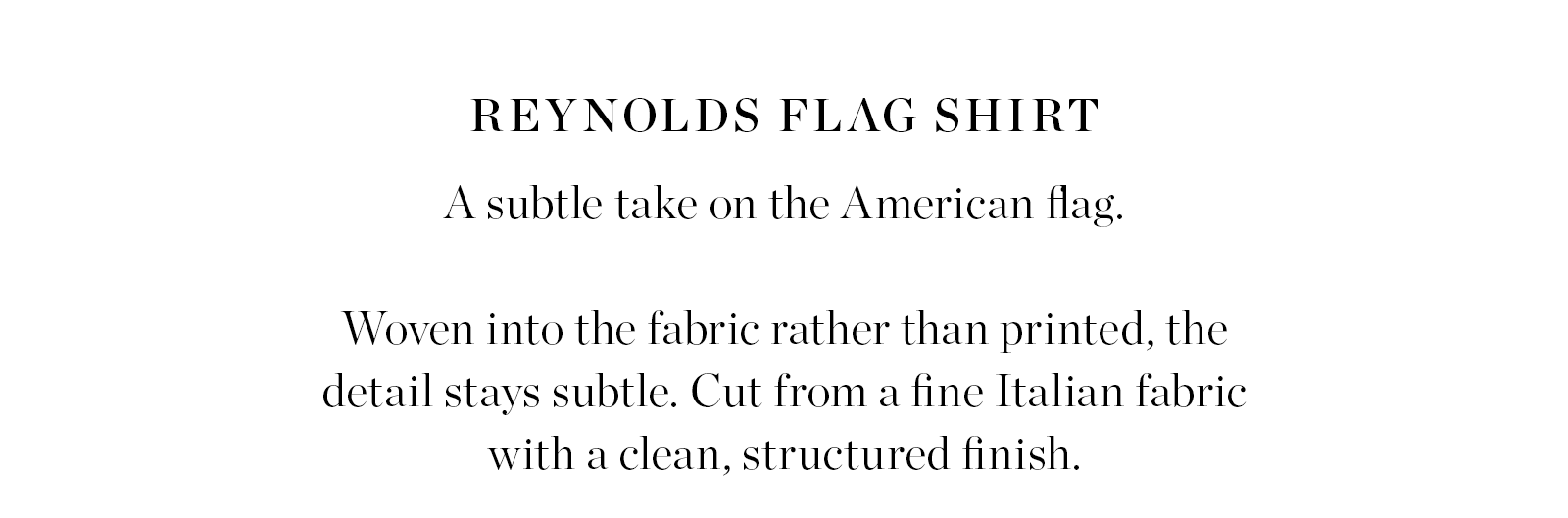 A SUBTLE TAKE ON THE AMERICAN FLAG.