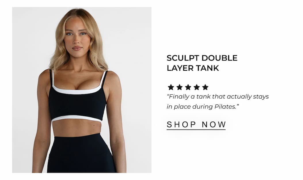 Sculpt Double Layer Tank | SHOP NOW 
