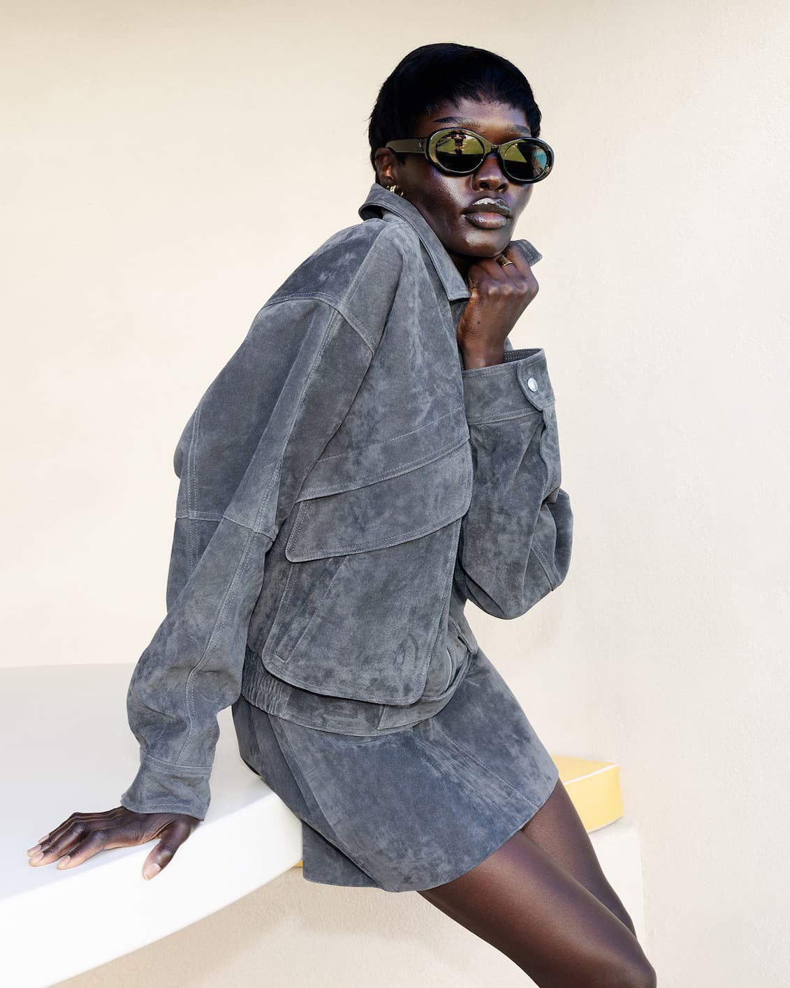 EMMA UTILITY SUEDE JACKET