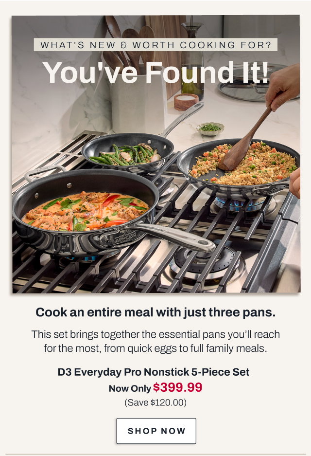 D3 Everyday Pro Nonstick 5 piece set