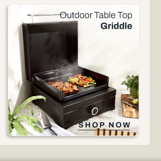 Outdoor table top griddle