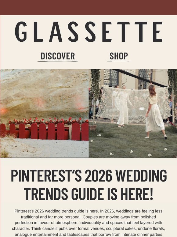 PINTEREST'S 2026 WEDDING TRENDS ARE HERE