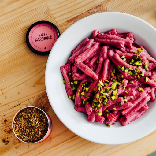 Image of Rote Bete Pasta mit Thermomix®