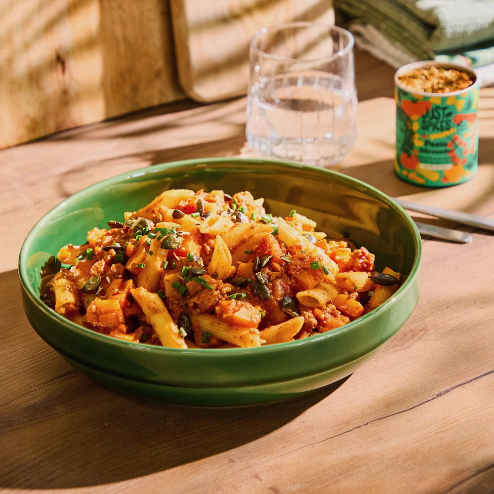 Image of Kürbis Bolognese mit Penne