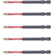 Milwaukee SHOCKWAVE PH2 x 90 mm Impact Screwdriver Bits - Pack of 5