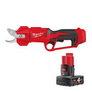 Milwaukee M12 BLPRS-0 Brushless Pruning Shears & 4.0Ah Battery