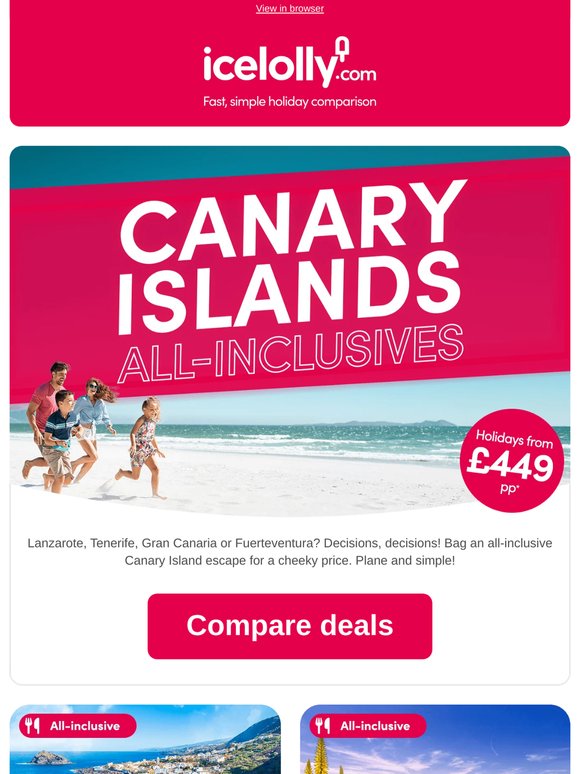 🏖️ Canary Islands all-inclusives fr just £449pp!