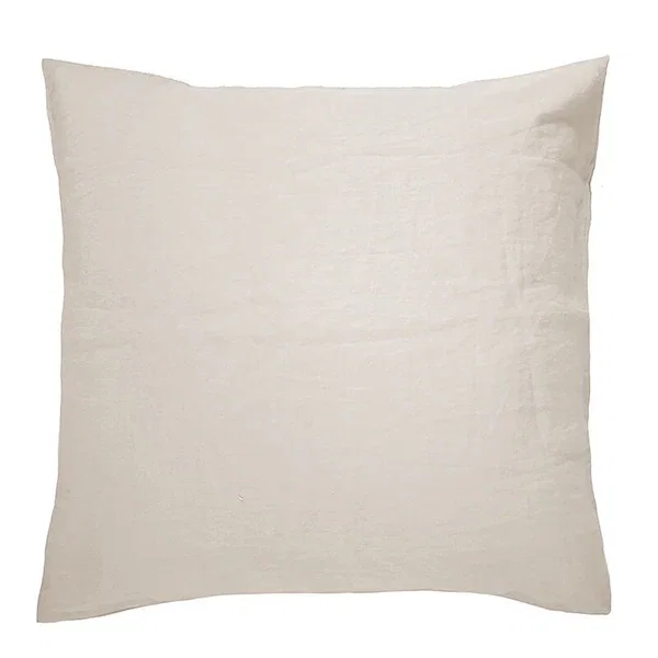 Bambury French European Pillowcase Pebble