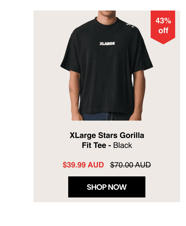 XLarge Stars Gorilla Fit Tee - Black