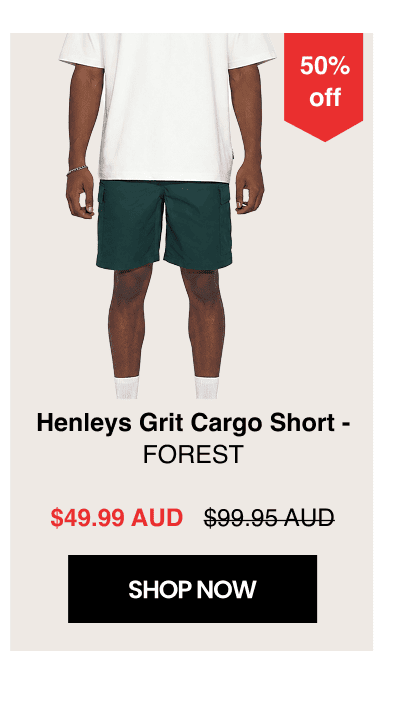 Henleys Grit Cargo Short - Forest