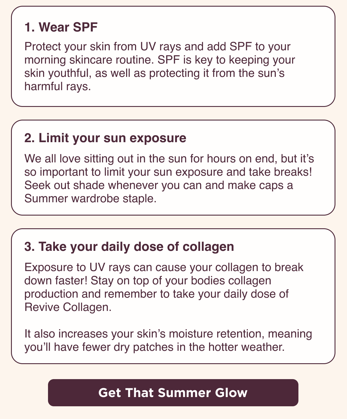 GET THAT SUMMER GLOW