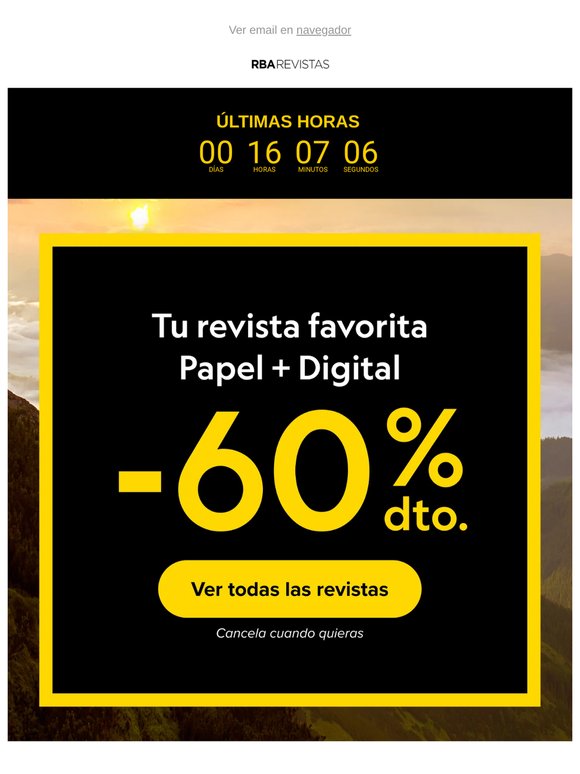 ¡ÚLTIMAS HORAS!  No dejes escapar esta oferta
