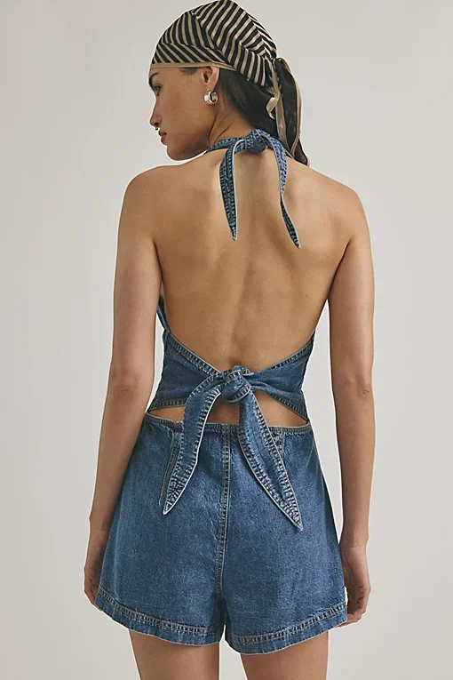 We The Free Delilah Denim Shortalls