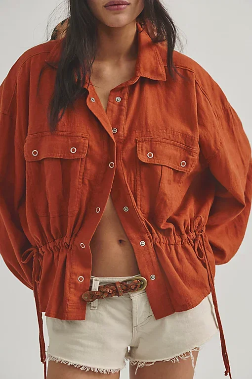 We The Free Sunout Linen Top