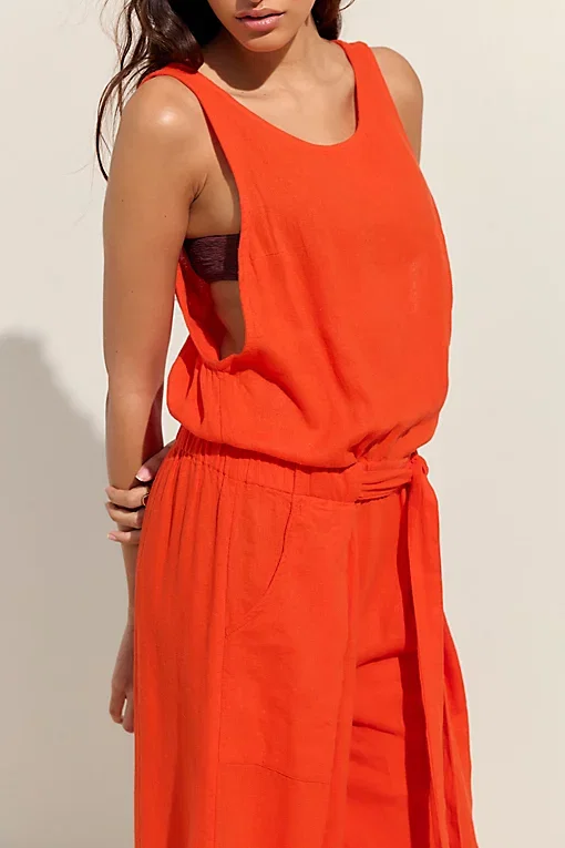 Linden Linen One Piece Jumpsuit