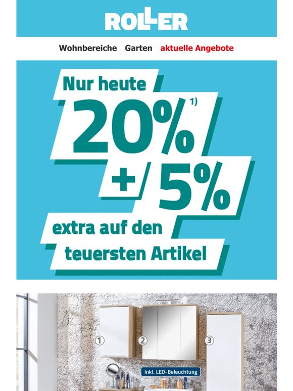 20% + 5% EXTRA auf den Star im Warenkorb!³⁾⭐