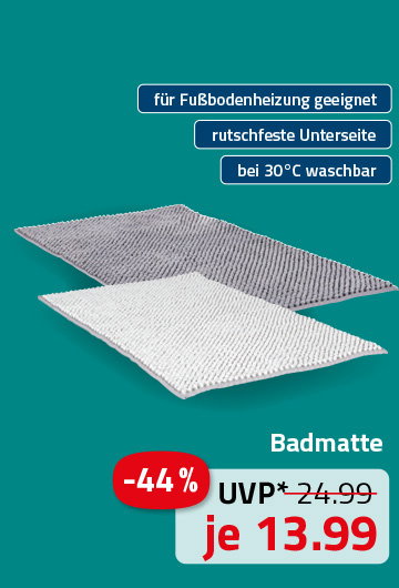 Badmatte - grau-anthrazit - Chenille - 60x100 cm