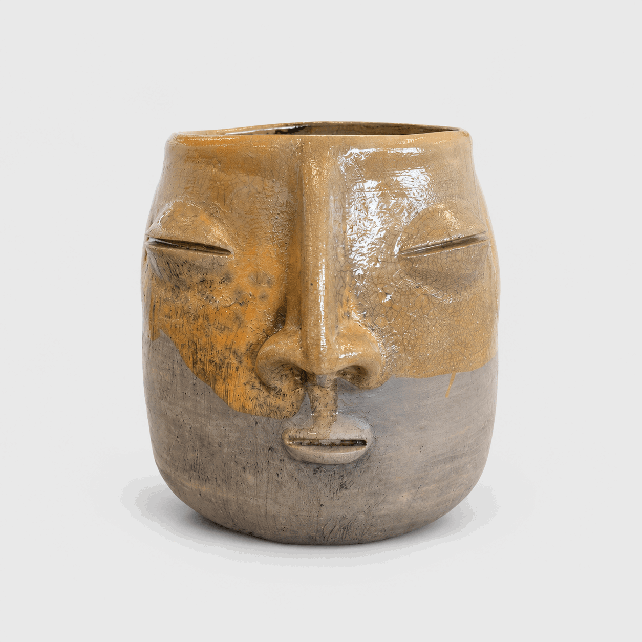 Glazed Clay Planter | Cara
