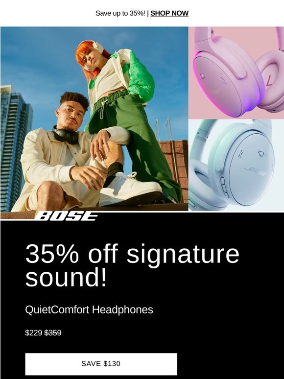 Save 35% off our bestselling headphones!