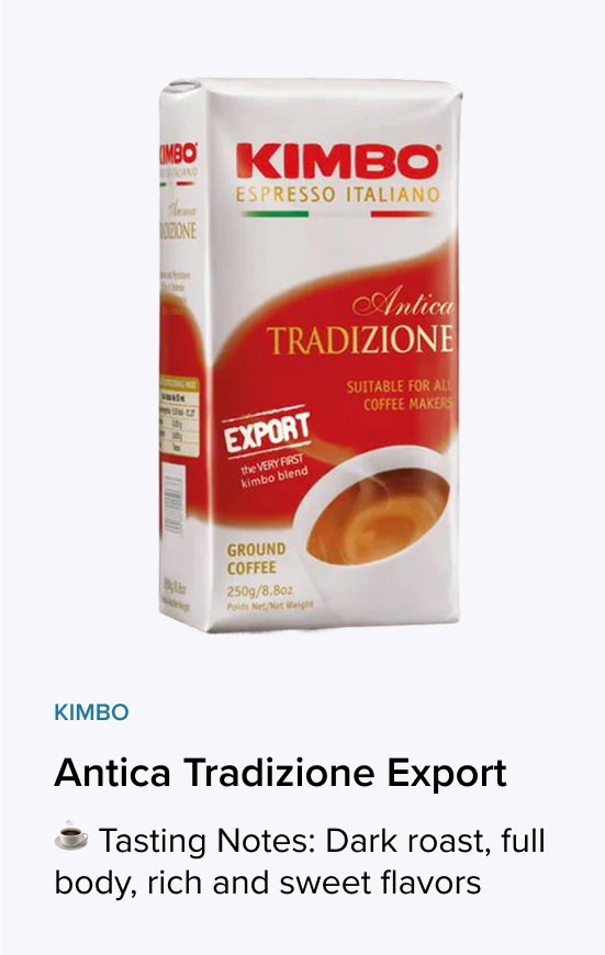 Kimbo Antica Tradizione Export Espresso - Ground - 8.8 oz