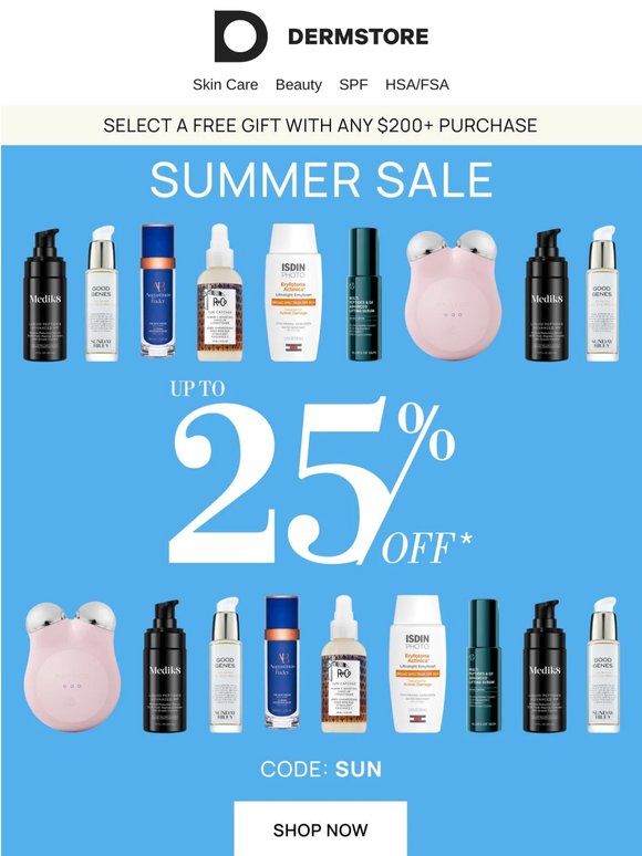 ☀️Up to 25% Off Your Summer Beauty Favorites