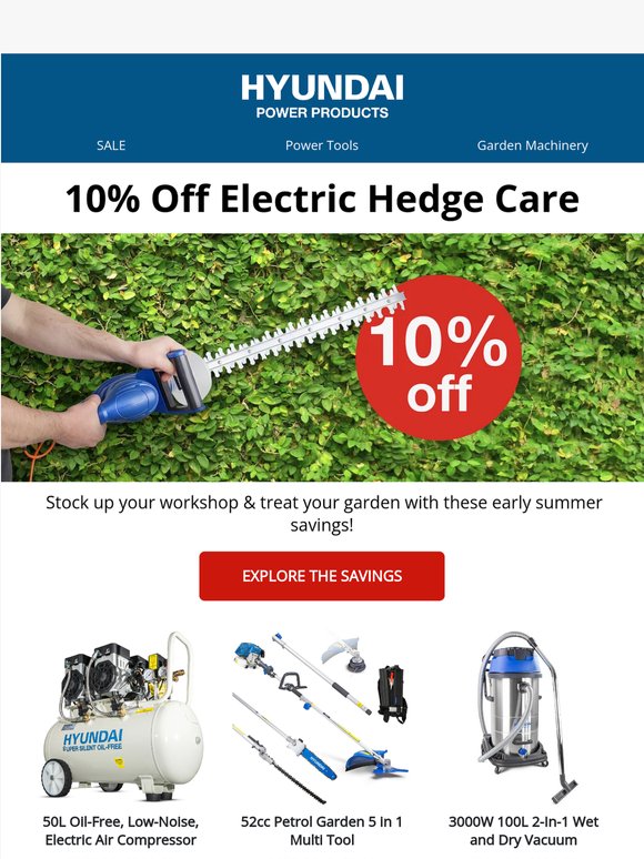 🔥 10% Off These Power Tools & Garden Tools!