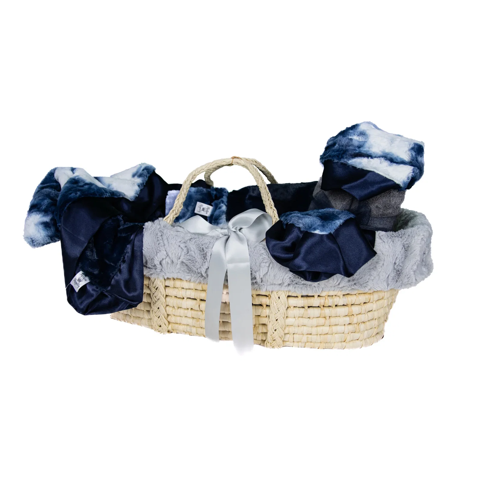 Navy Tie Dye Royale Moses Gift Set