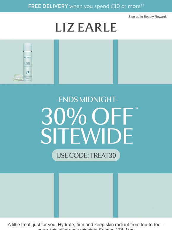 Final call: 30% OFF until midnight⚡