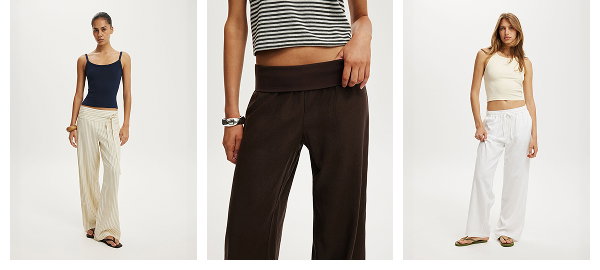 Shop women's basics including tank tops, pants and crop tops