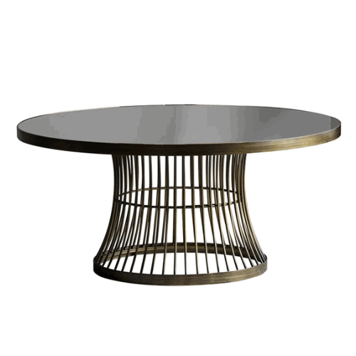 Pickford Round Coffee Table - Bronze