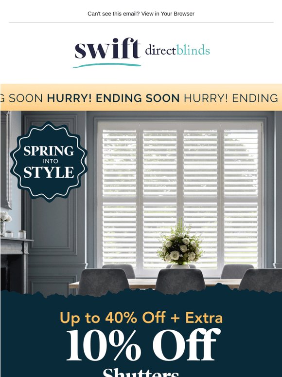 Enjoy premium shutters for less...