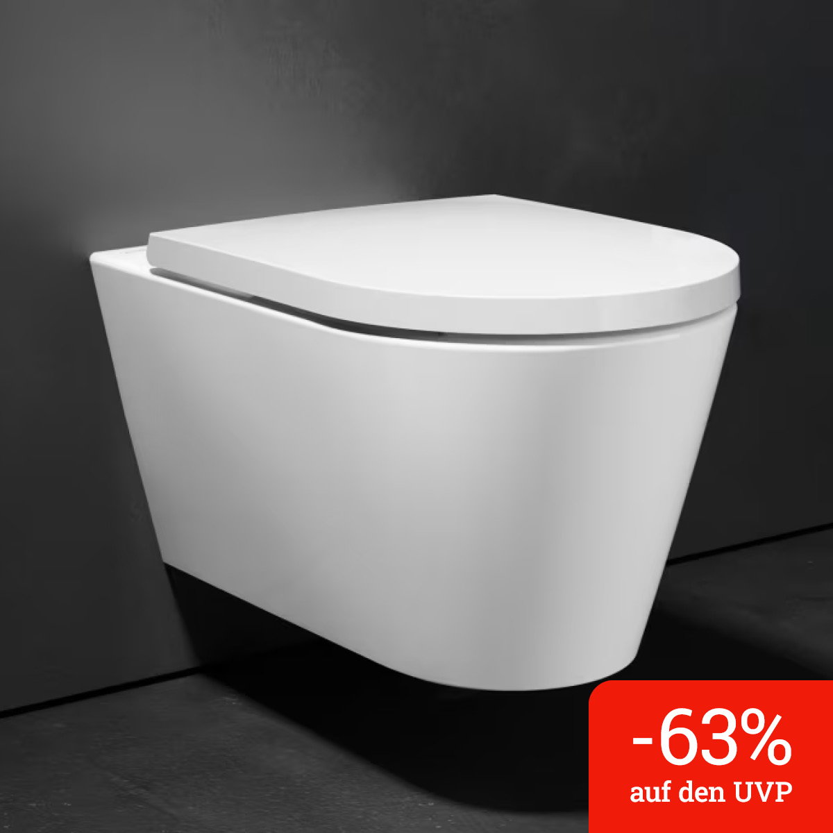 LAUFEN Kartell Wand WC PACK mit Tiefspüler spülrandlos, WC Sitz inkl. Absenkautomatik, EasyFit