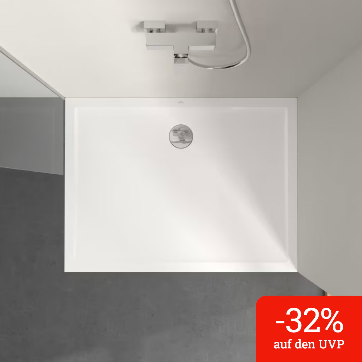 Villeroy & Boch Taro rechteckige Duschwanne 120 x 90 x 2,5 cm