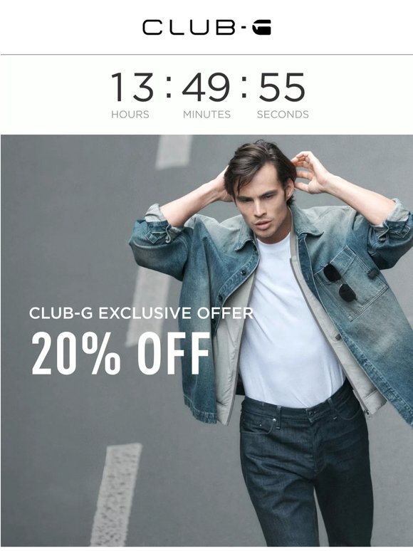 CLUB-G: Last Day for 20% Off