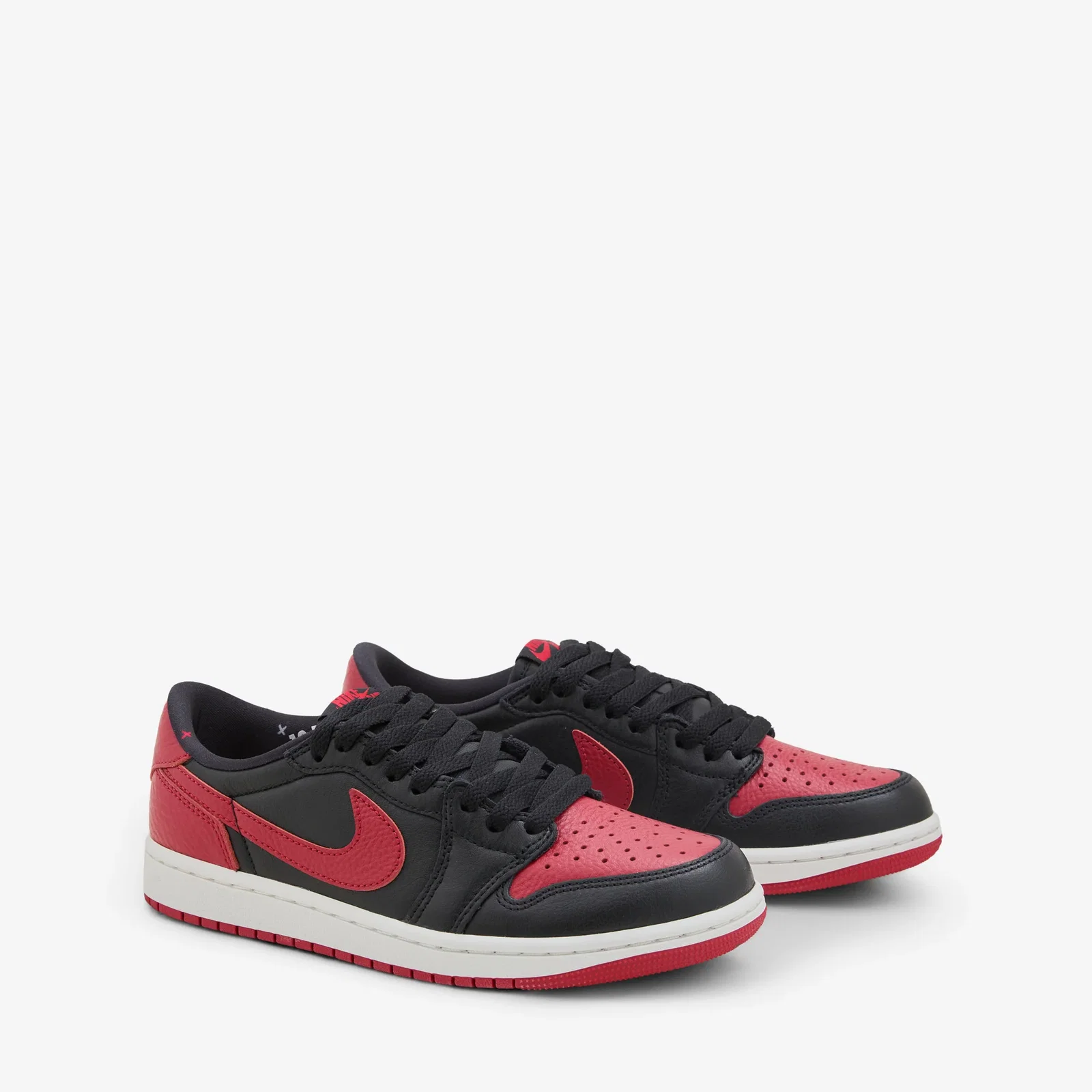 Image of Air Jordan 1 Retro Low OG 'Banned' Black | Black | Varsity Red | Summit White