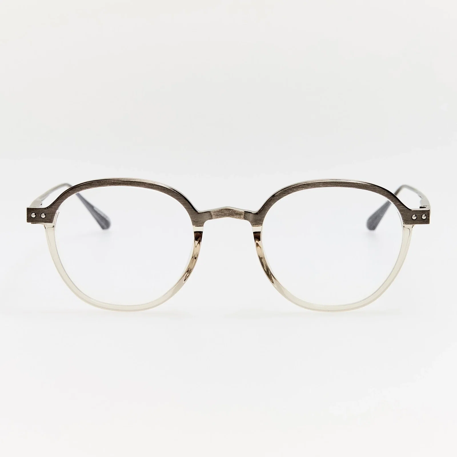Image of Devon Optical in Antique White Gold and Truffle