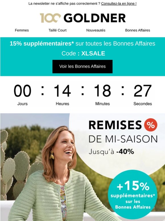 Dernier rappel : nos remises de mi-saison se terminent