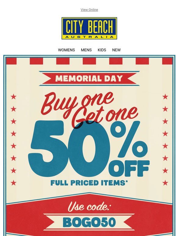 50% OFF* 📣 Memorial Day Sale Is LIVE!