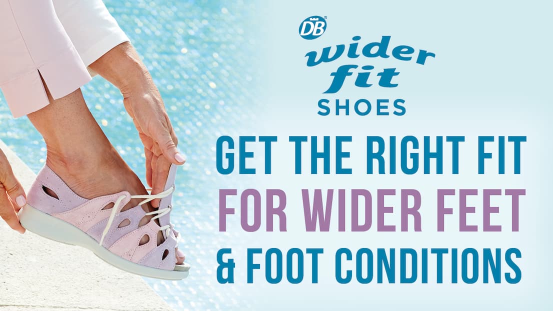 Fit Finder for wider feet and foot conditions