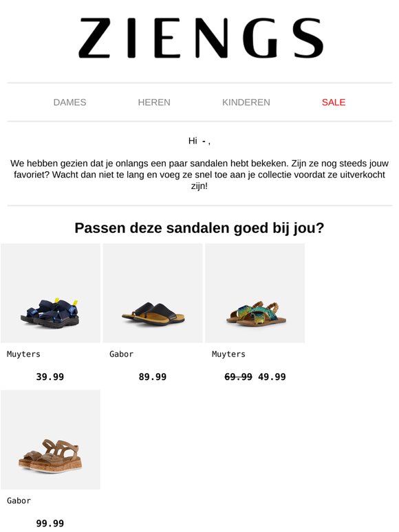 Nog op zoek naar sandalen? 🛍️