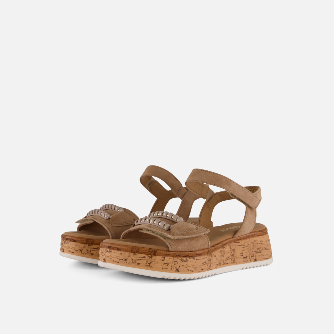 Gabor Sandalen beige Suede
