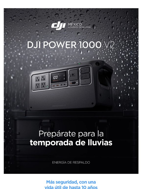 Que la lluvia no te deje sin energía 🌧️