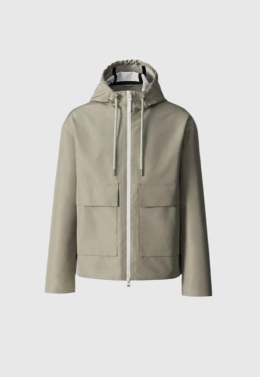 ERIC-ZZ Recycled Technical Jacket with Hood for Men